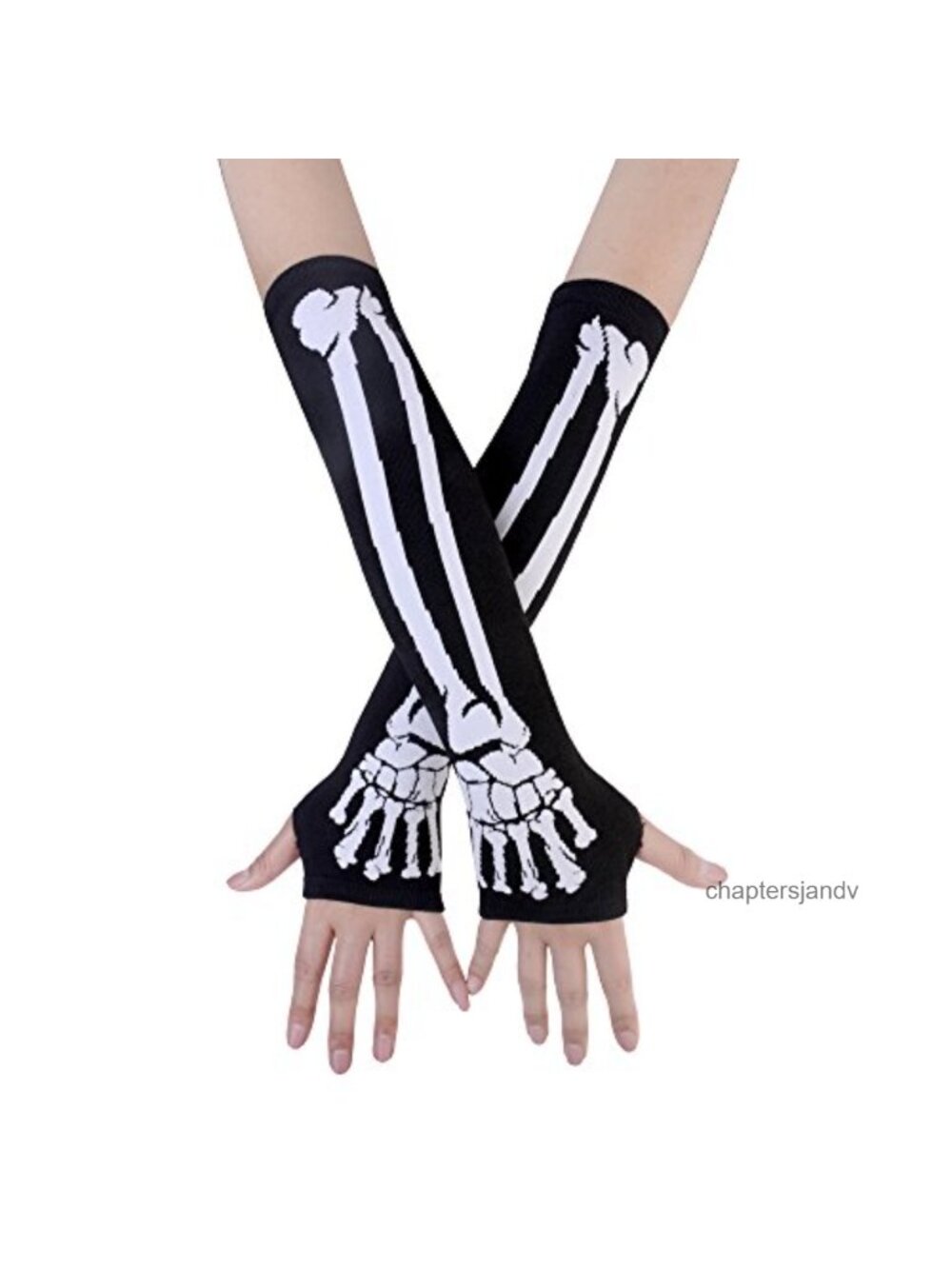 Knitted Fingerless Arm Warmer Gloves with Thumb Hole Punk Style